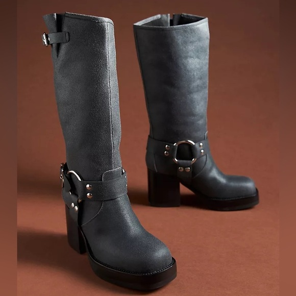 Jeffrey Campbell x Anthropologie Tall Boot Platform Western Boot Sz9.5 - Picture 1 of 16